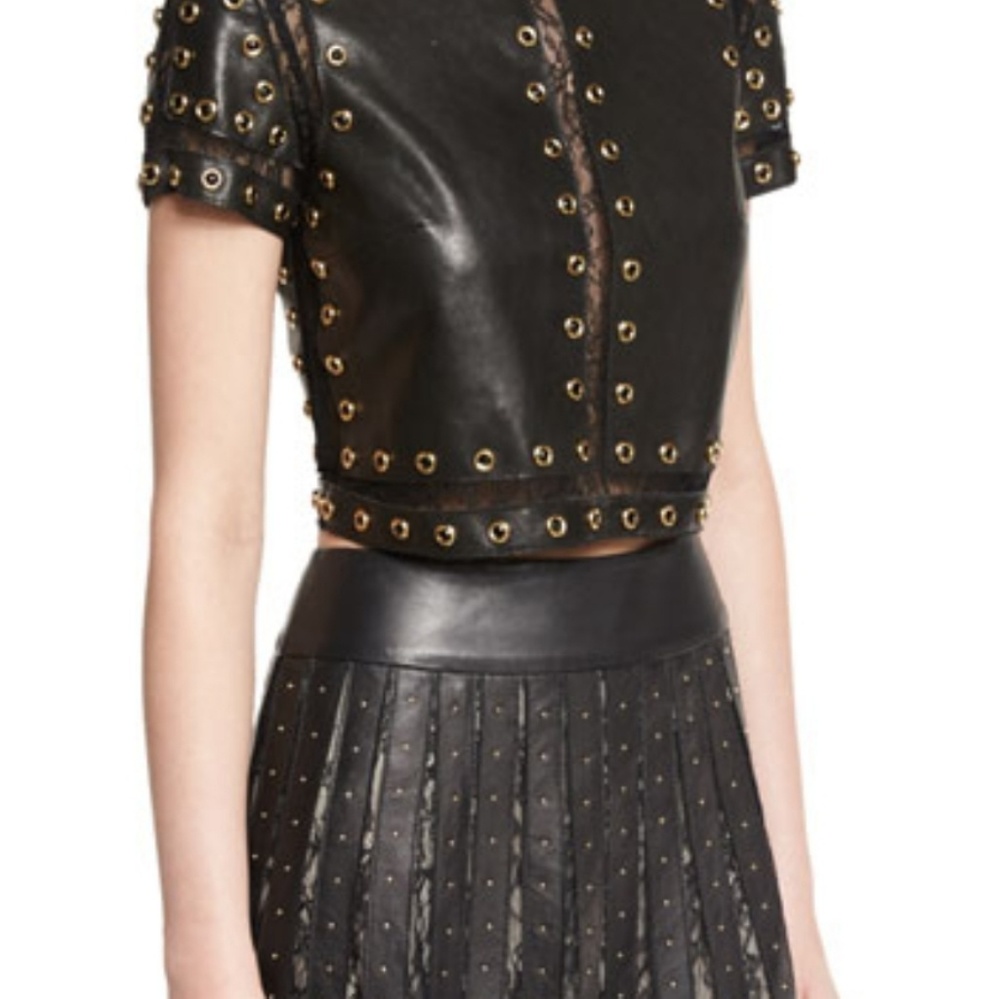 Alice & Olivia Leather & Lace